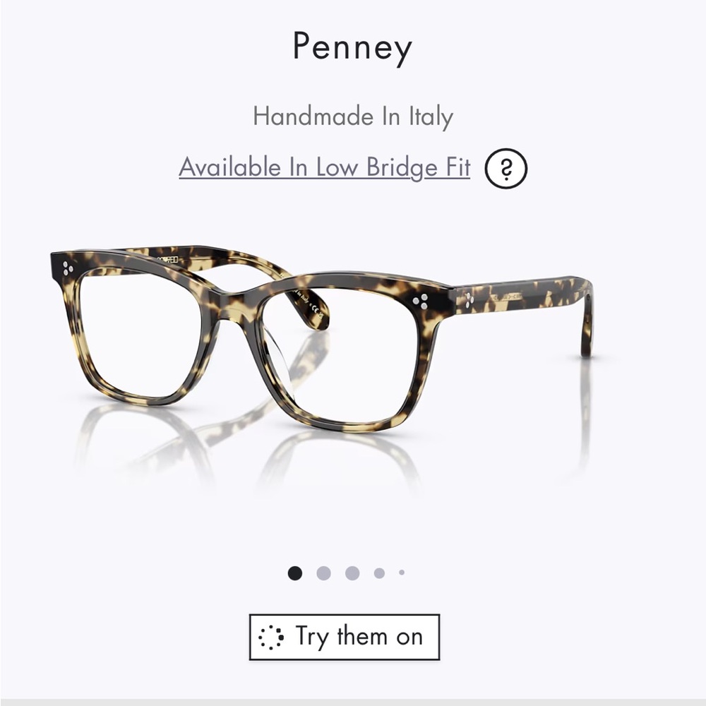 Oliver Peoples Penney Tortoiseshell Acetate Glasses in Brown and Cream